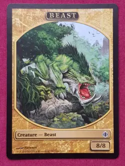 Magic The Gathering SHARDS OF ALARA BEAST token card MTG - Image 1