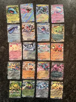 scarlet and violet era 20 ex card lot! pokemon TCG WHT MEW JTG BLK PAR PRE DIR - Image 1