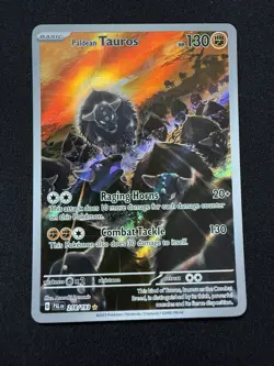 Paldean Tauros 218/193 - Pokemon TCG Paldea Evolved Illustration Rare Card NM - Image 1