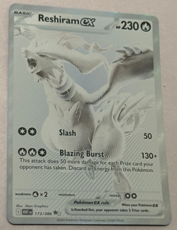 Reshiram EX 173/086 - White Flare - Ultra Rare English Pokemon Card - MINT - Image 1
