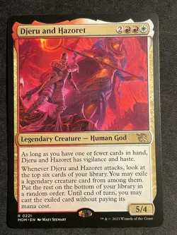 MTG Djeru and Hazoret, NM-Mint, (MOM #0221) Regular - Image 1