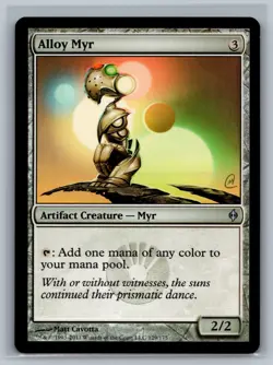 Magic The Gathering New Phyrexia Alloy Myr #129/175 MTG TCG CCG - Image 1