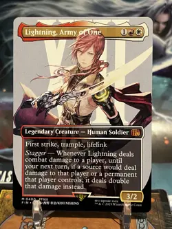 MTG | Lightning, Army of One (Borderless) (0400) [FINAL FANTASY] NF - Image 1