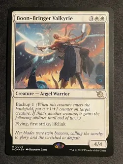 MTG Boon-Bringer Valkyrie, NM-Mint, (MOM #0009) Regular - Image 1