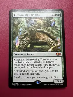 *** Blossoming Tortoise *** Wilds of Eldraine NM MTG English - Image 1