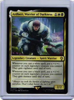 x1 Ardbert, Warrior of Darkness R MTG Commander: Final Fantasy M/NM, English - Image 1