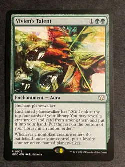MTG Vivien's Talent, NM-Mint, (MOC #0078) Regular - Image 1
