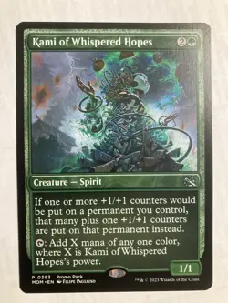 1x MTG Kami of Whispered Hopes March of the Machine Promo NM - Image 1