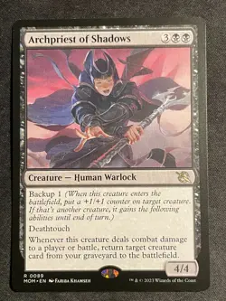 MTG Archpriest of Shadows, NM-Mint, (MOM #0089) Regular - Image 1