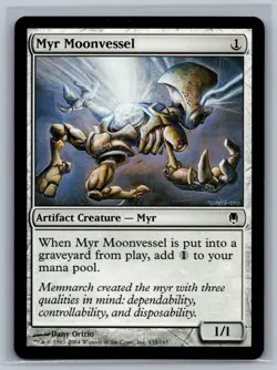 Magic MTG Darksteel 4x Myr Moonvessel #133/165 TCG CCG Playset - Image 1