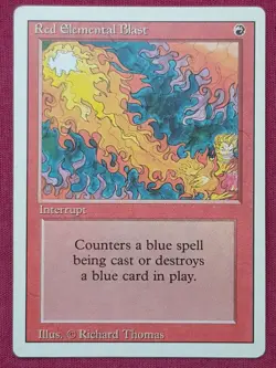 Magic The Gathering REVISED EDITION RED ELEMENTAL BLAST red card MTG - Image 1