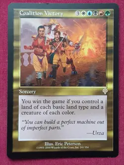 Magic The Gathering INVASION COALITION VICTORY card MTG - Image 1