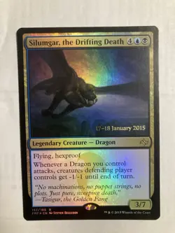 1x MTG Silumgar, The Drifting Death Prerelease Foil Fate Reforged NM - Image 1