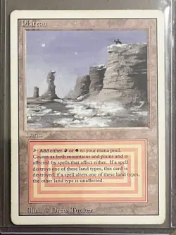 MTG Plateau Revised Magic The Gathering Good - Image 1