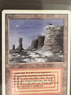 MTG Plateau Revised Magic The Gathering Good - Image 3