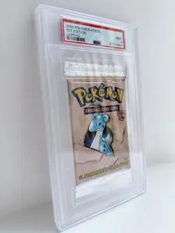 1999 Pokemon Fossil 1st Edition - PSA 9 Booster Pack Sealed - Lapras - Image 2