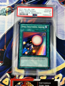 G2U Yugioh Spell Shattering Arrow TU05EN005 PSA 10 Super Rare POP 1 - Image 2