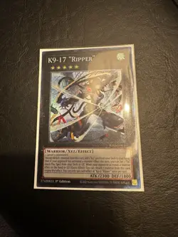 Yugioh K9-17 “Ripper” JUSH-EN035 Collector's Rare 1st Edition NM - Image 1