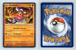 Landorus #053/086 Scarlet & Violet Black Bolt Rare Holo Pokemon 2025 TCG Card - Image 1
