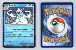 Beartic #026/086 Scarlet & Violet Black Bolt Rare Holo Pokemon 2025 TCG Card - Image 1