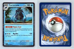 Carracosta #23/086 Scarlet & Violet Black Bolt Rare Holo Pokemon 2025 TCG Card - Image 1