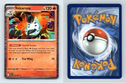 Volcarona #016/086 Scarlet & Violet Black Bolt Rare Holo Pokemon 2025 TCG Card - Image 1