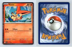 Victini #012/086 Scarlet & Violet Black Bolt Rare Holo Pokemon 2025 TCG Card - Image 1