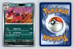 Krookodile #059/086 Scarlet & Violet Black Bolt Uncommon Pokemon 2025 TCG Card - Image 1