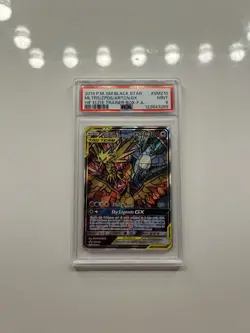 PSA 9 Moltres Zapdos Articuno SM210 Hidden Fates Black Star Promo Pokemon 2019 - Image 1