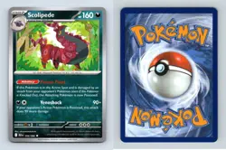 Scolipede #056/086 Scarlet & Violet Black Bolt Uncommon Pokemon 2025 TCG Card - Image 1