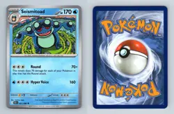 Seismitoad #021/086 Scarlet & Violet Black Bolt Uncommon Pokemon 2025 TCG Card - Image 1