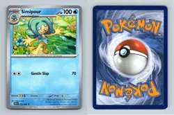 Simipour #018/086 Scarlet & Violet Black Bolt Uncommon Pokemon 2025 TCG Card - Image 1