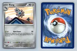 Klang #062/086 Scarlet & Violet Black Bolt Common Pokemon 2025 TCG Card - Image 1