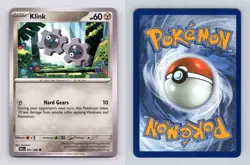 Klink #061/086 Scarlet & Violet Black Bolt Common Pokemon 2025 TCG Card - Image 1