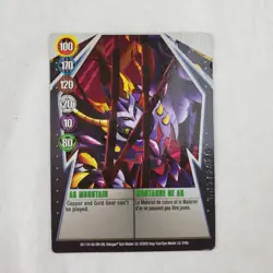 BAKUGAN Battle Brawlers Gundalian "AG MOUNTAIN" Metal Card 8/48c BA1104 - Image 1