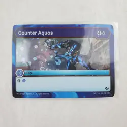 Bakugan Counter Aquos Card Flip Bakugan Brawlers ENG 140 CO BB HEX - Image 1