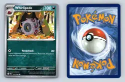 Whirlipede #055/086 Scarlet & Violet Black Bolt Common Pokemon 2025 TCG Card - Image 1