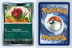 Venipede #054/086 Scarlet & Violet Black Bolt Common Pokemon 2025 TCG Card - Image 1