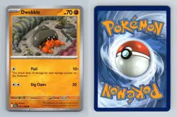 Dwebble #051/086 Scarlet & Violet Black Bolt Common Pokemon 2025 TCG Card - Image 1