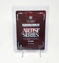 VCard Awakened Worlds First Edition - Yoclesh - Box Topper Art Card - Image 2