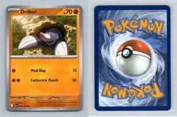 Drilbur #045/086 Scarlet & Violet Black Bolt Common Pokemon 2025 TCG Card - Image 1