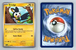 Emolga #029/086 Scarlet & Violet Black Bolt Common Pokemon 2025 TCG Card - Image 1