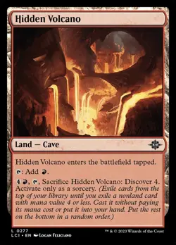 Hidden Volcano, The Lost Caverns of Ixalan, MTG, Land Card, 0277 - Image 1