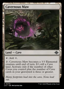 Cavernous Maw, The Lost Caverns of Ixalan, MTG, Uncommon Card, 0270 - Image 1