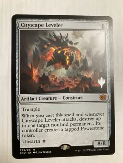 1x MTG Cityscape Leveler (Promo Pack) The Brothers' War BRO NM - Image 1