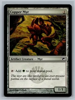 Magic MTG Scars of Mirrodin 4x Copper Myr #146/249 TCG CCG Playset - Image 1