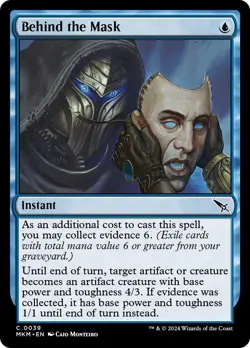 🧙Behind The Mask C 0039 Foil MKM Murder at Karlov Manor Mtg - Image 1