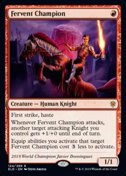 Fervent Champion - Near Mint MTG Throne of Eldraine - Image 1