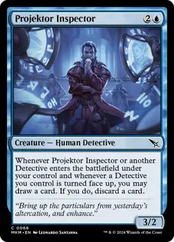 🧙Projektor Inspector C 0068 Foil MKM Murder at Karlov Manor Mtg - Image 1