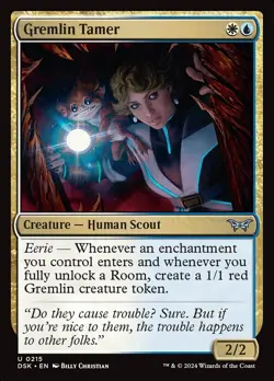 Gremlin Tamer, Duskmourn: House of Horrors, MTG, Uncommon Card, 0215 - Image 1